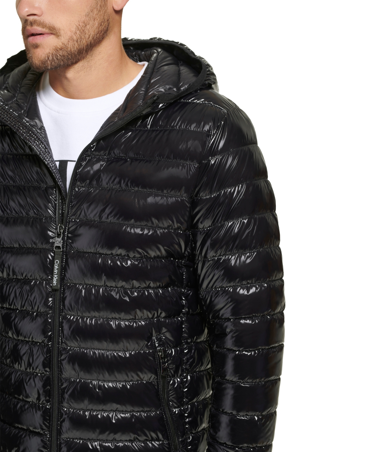 Calvin Klein Men's Hooded & Quilted Packable Jacket