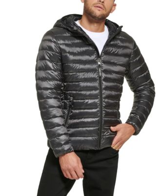 Men's Hooded & Quilted Packable Jacket