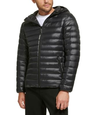 Men's Hooded & Quilted Packable Jacket