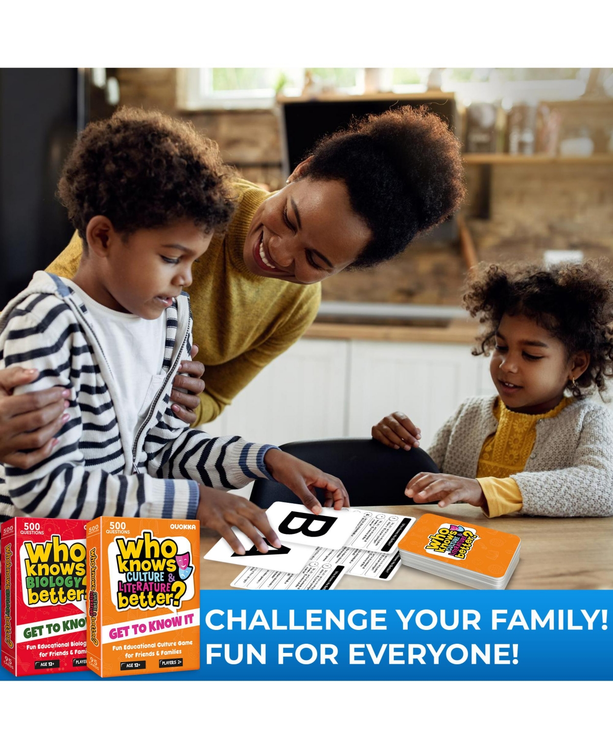 Quokka Educational Card Game for Kids Age 12+ - Who Knows Culture and Literature Better? - 500+ Questions Quokka