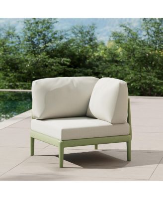 Modern Outdoor Polypropylene Resin Deep Seating Sectional Corner Chair