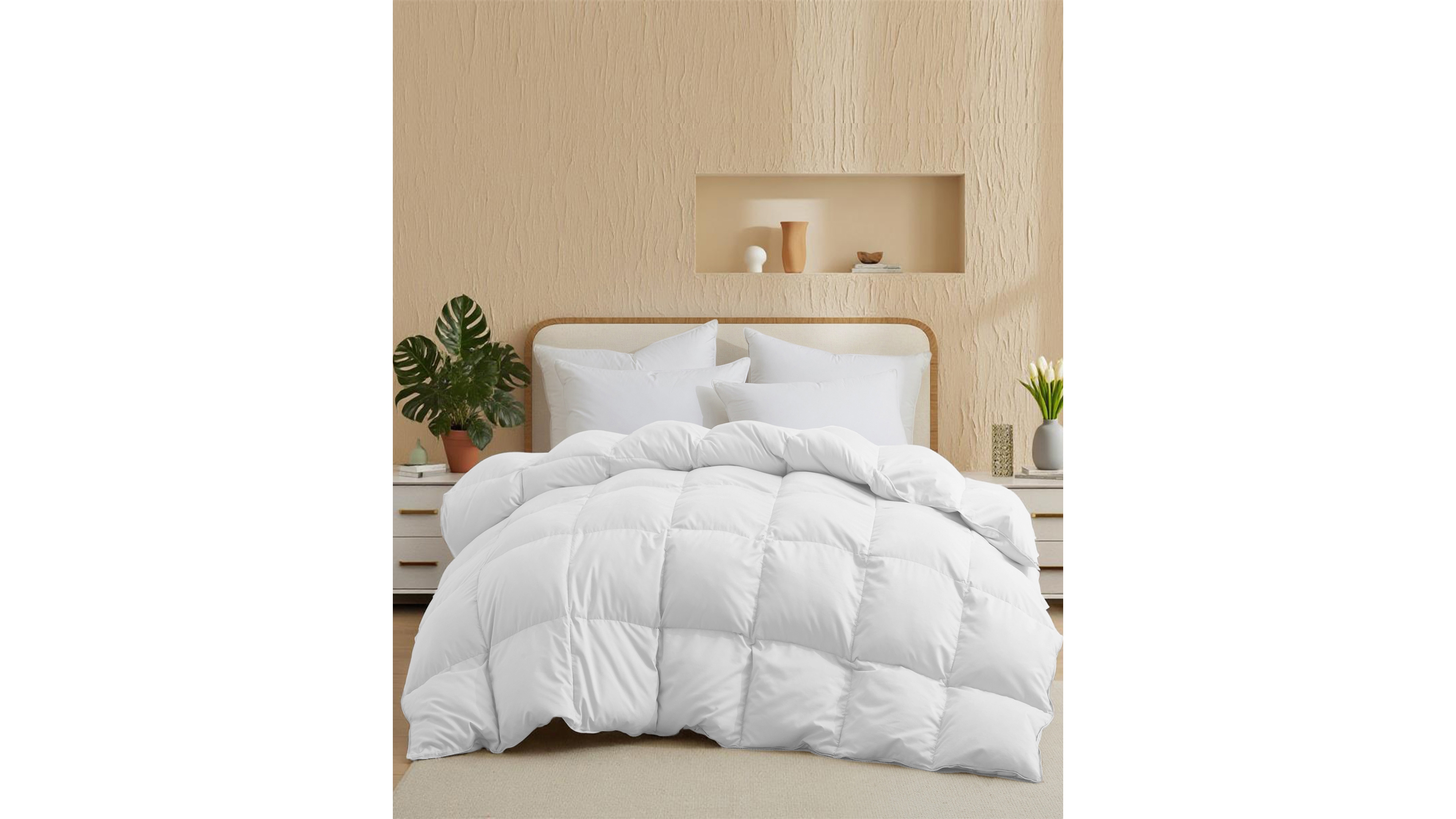 Unikome Year Round Feather and Down Comforter, King