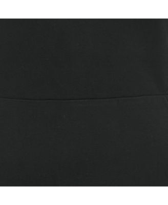 Women's Black Stretch Knit Short Dress