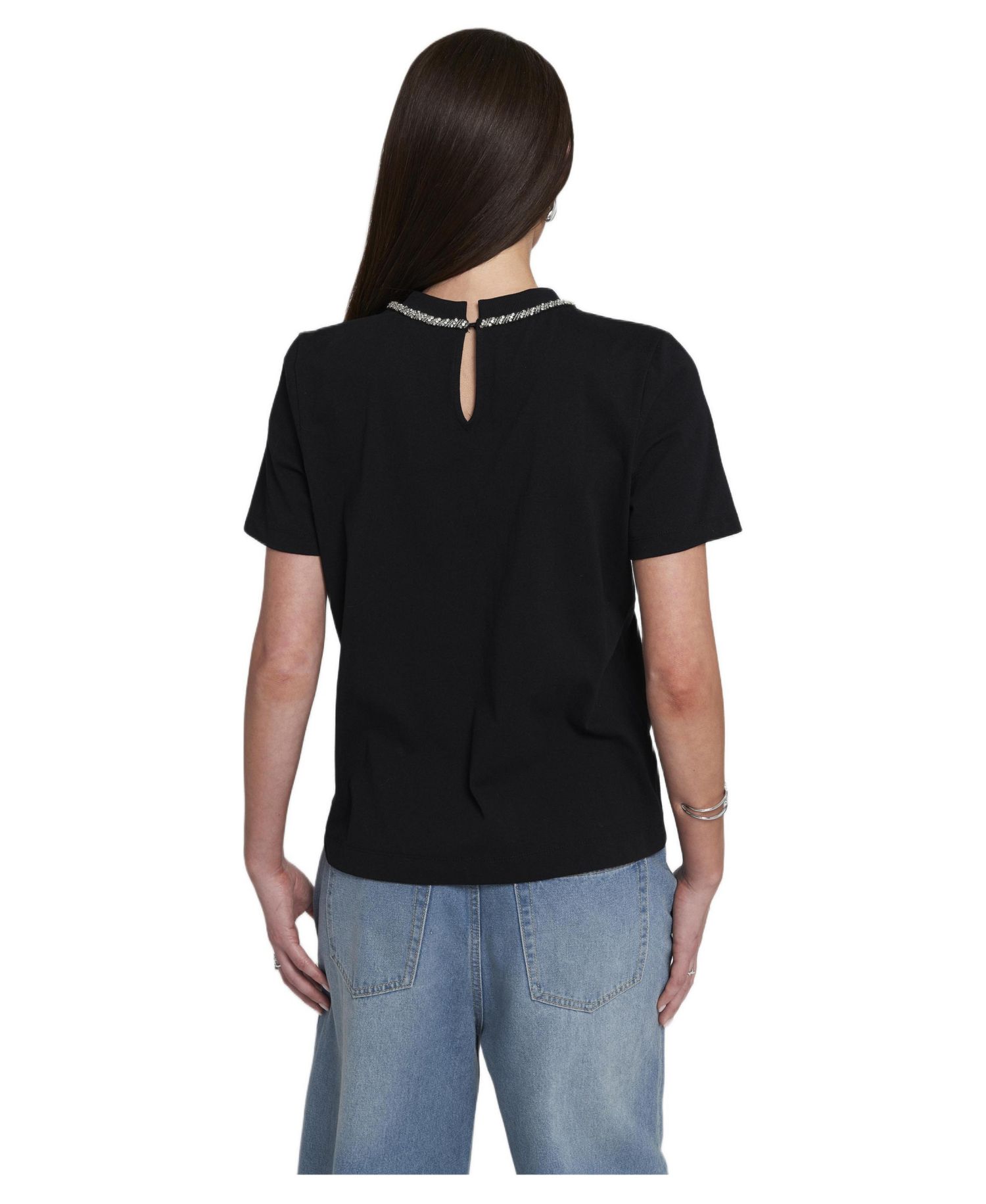 Women's Embellished Bow Tee T-Shirt