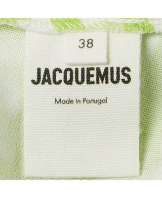 Women's Green Checkered Print Jersey La Robe Nodi Midi Dress