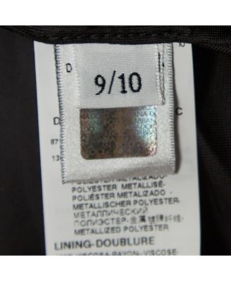 Women's Black/metallic Polka-Dot Chiffon Tiered