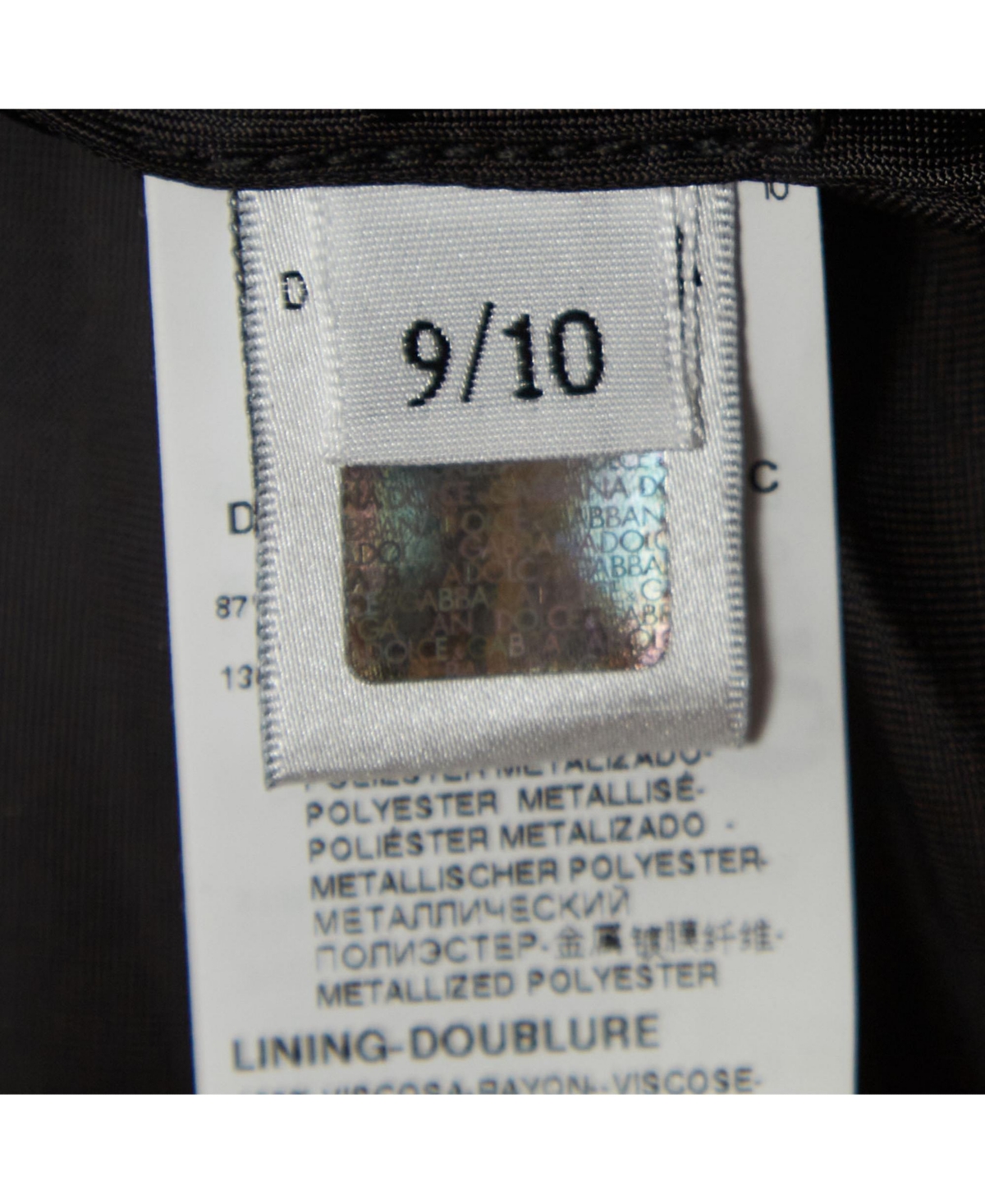 Pre-Owned Dolce & Gabbana Women's Black/metallic Polka-Dot Chiffon Tiered