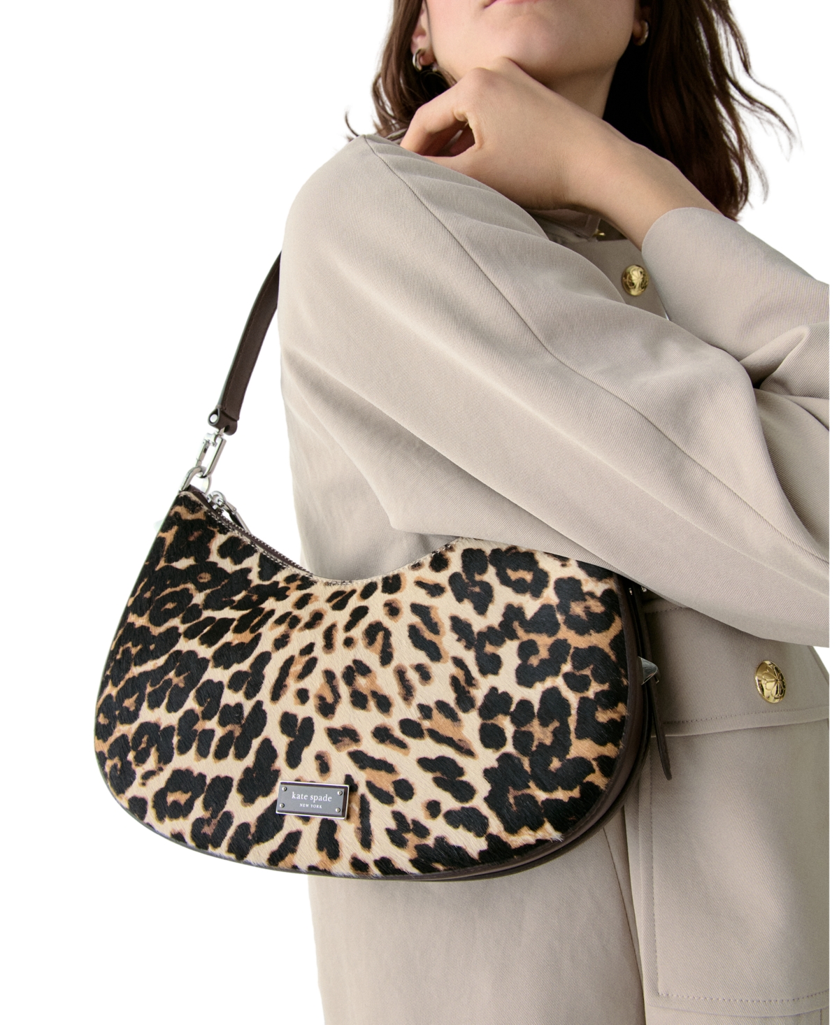 kate spade new york Liv Downtown Leopard Convertible Shoulder Bag