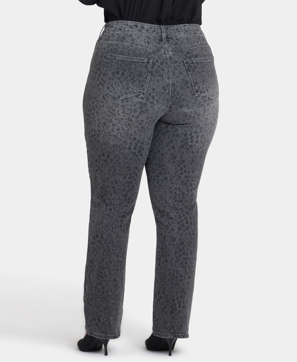 Nydj Plus High Rise Marilyn Straight Jeans