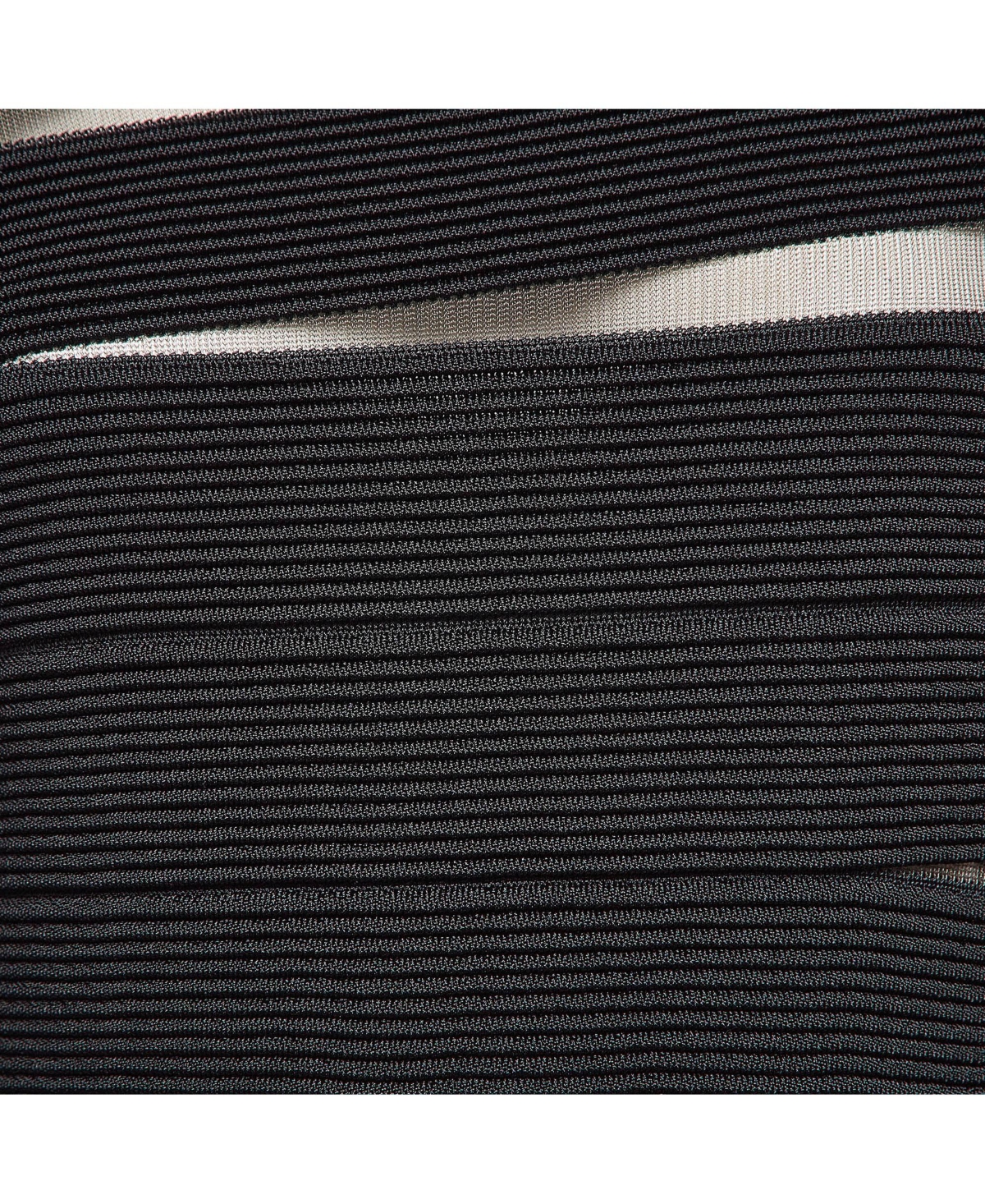 Pre-Owned Balmain Women's Black Open Knit Long Sleeve Mini Dress