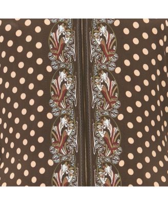 Women's Pre-Owned Chlo&eacute Brown Printed Crepe & Silk Maxi Dress