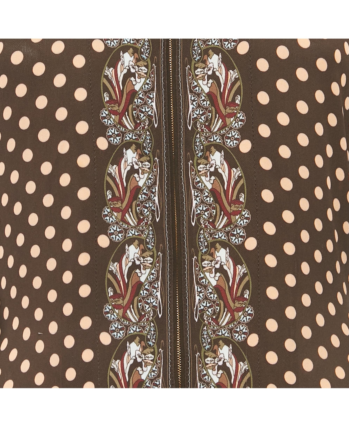 Pre-Owned Chloe Women's Pre-Owned Chloé Brown Printed Crepe & Silk Maxi Dress