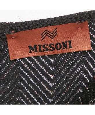 Women's Black Zig Zag Knit V-Neck Sheath Dress