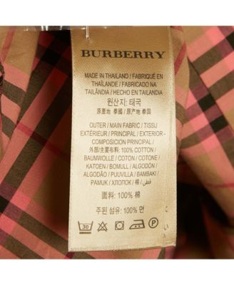 Women's Beige /pink Checkered Print Cotton Short Shirt Dress