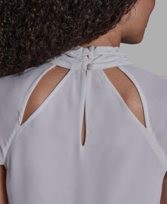 Women's High Neck Short-Sleeve Top