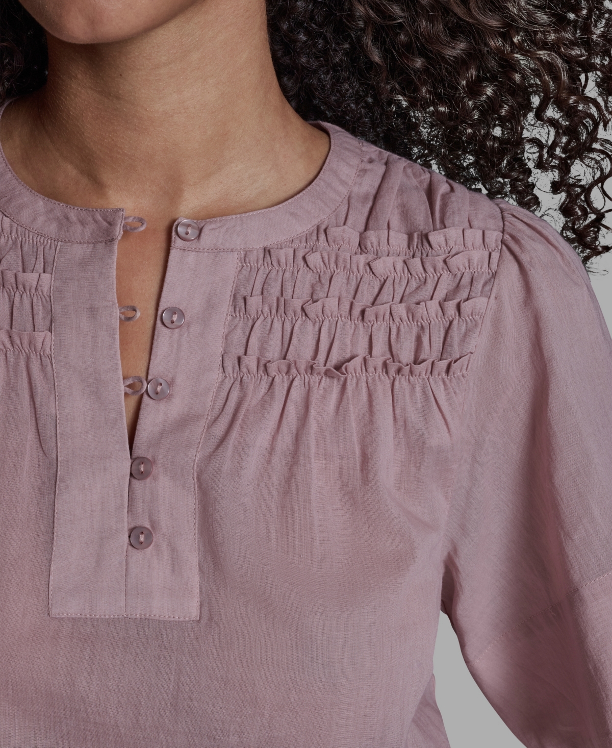 Bcbg Women's Short-Sleeve Smocked Top