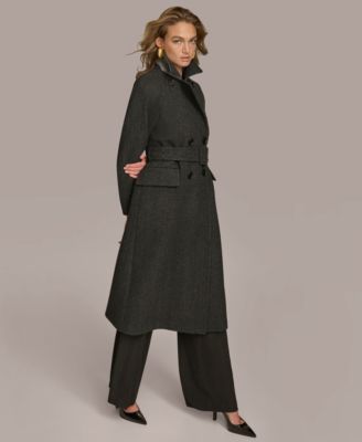 Women's Double-Breasted Belted Wrap Coat