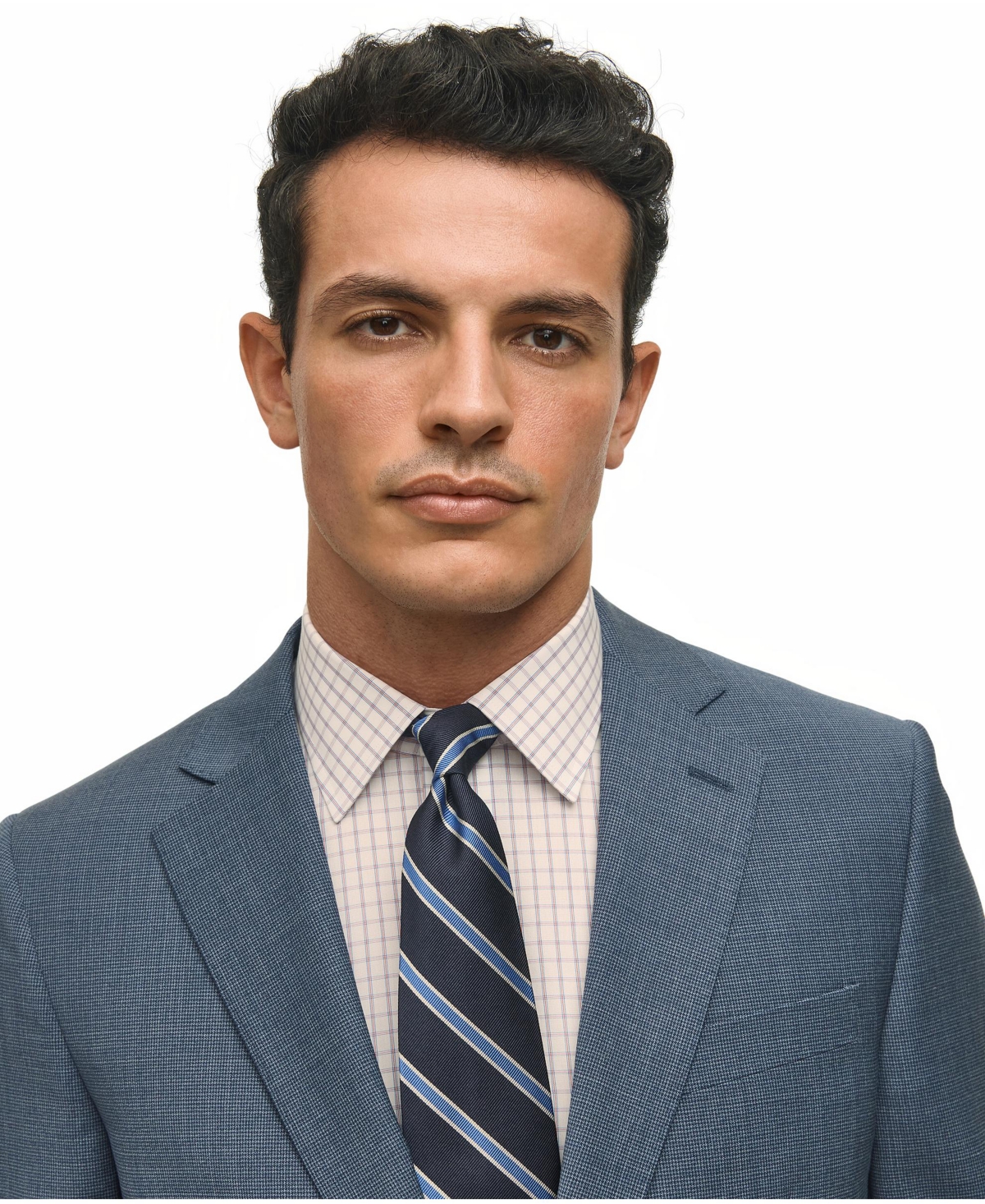 B by Brooks Brothers Men's Classic-Fit Wool Blend Suit Separates Jacket