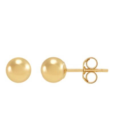 Macy's Ball Stud Earrings 5mm in 10k Yellow Gold