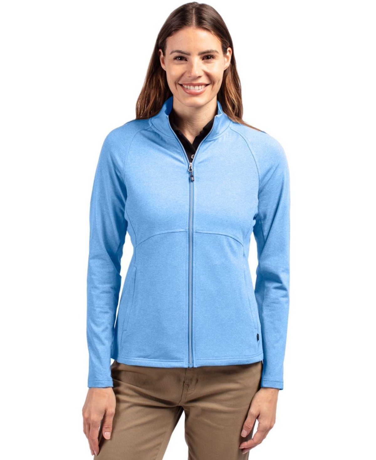 CutterBuck Women's Cutter Buck Adapt Eco Knit Heather Recycled Full Zip Jacket