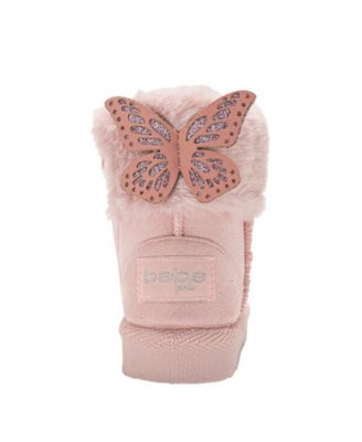 Girls' Toddler 5T-10T Butterfly Embellishment Winter Boots