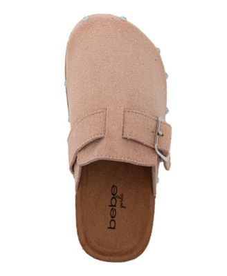 Girls' 1-13 Buckled Details Slip-On Shimmer Clogs