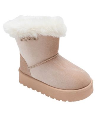 Girls' 1-13 Collared Rhinestone Boots