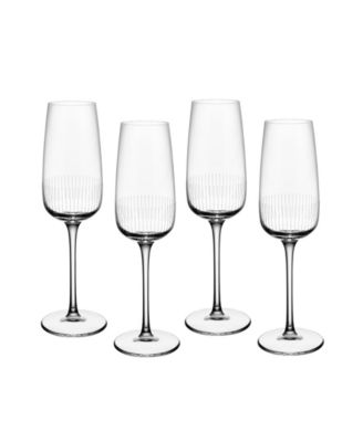 Villeroy & Boch - Afina Flute Champagne Glasses, Set of 4