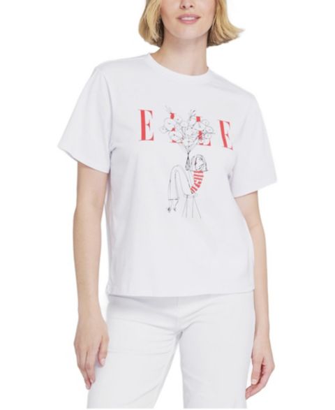 Женская футболка ELLE Collection Flowers Graphic Tee