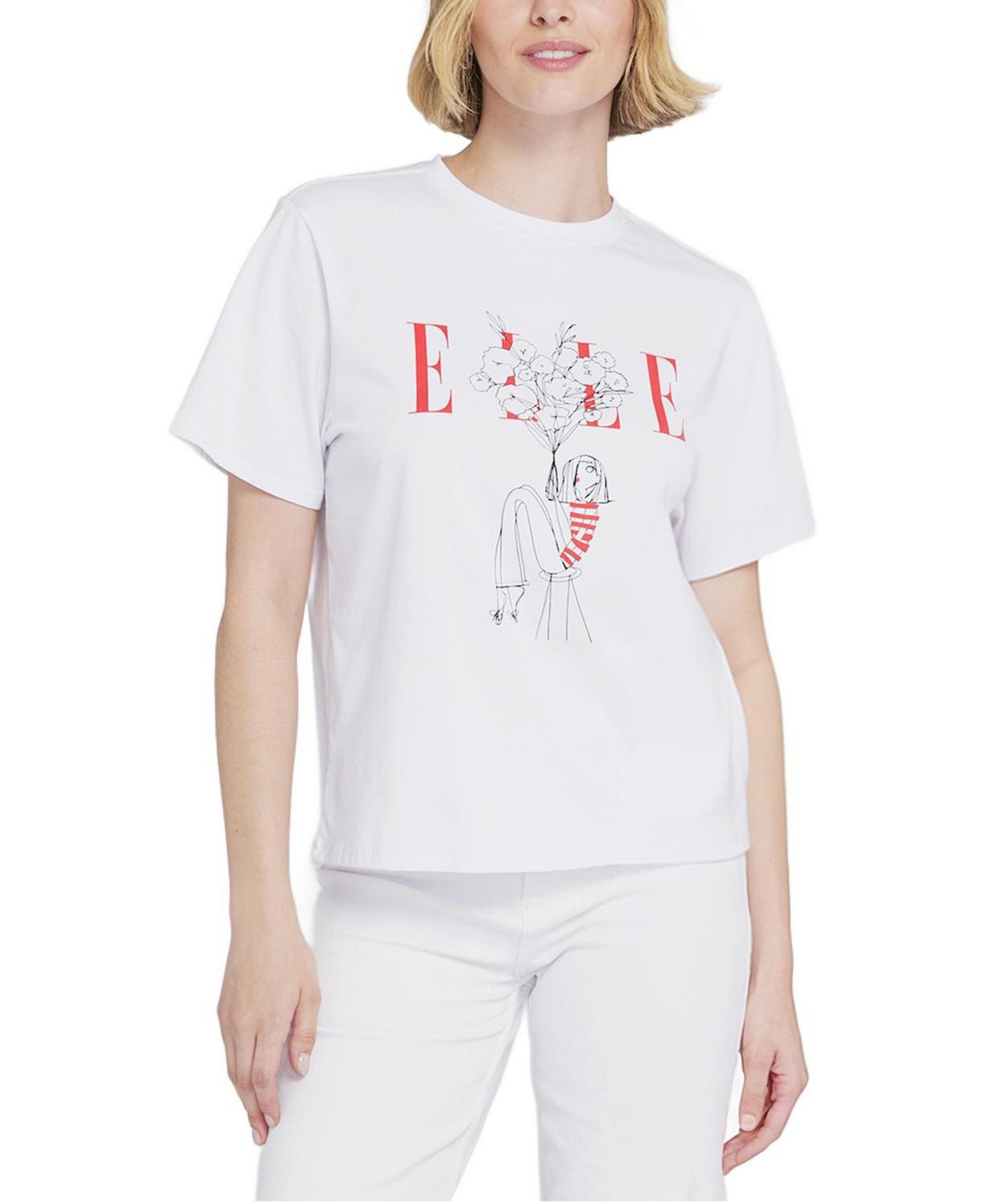 Women's Flowers Graphic Tee T-Shirt
