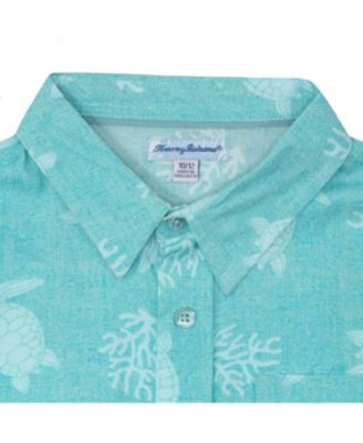 Boys Short-Sleeve Classic Woven Button Down Shirt