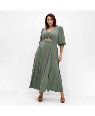 Plus Size Jolene V Neck Maxi Dress