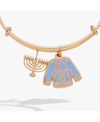 Hanukkah 'Let's get Lit" Ugly Sweater Bangle Bracelet