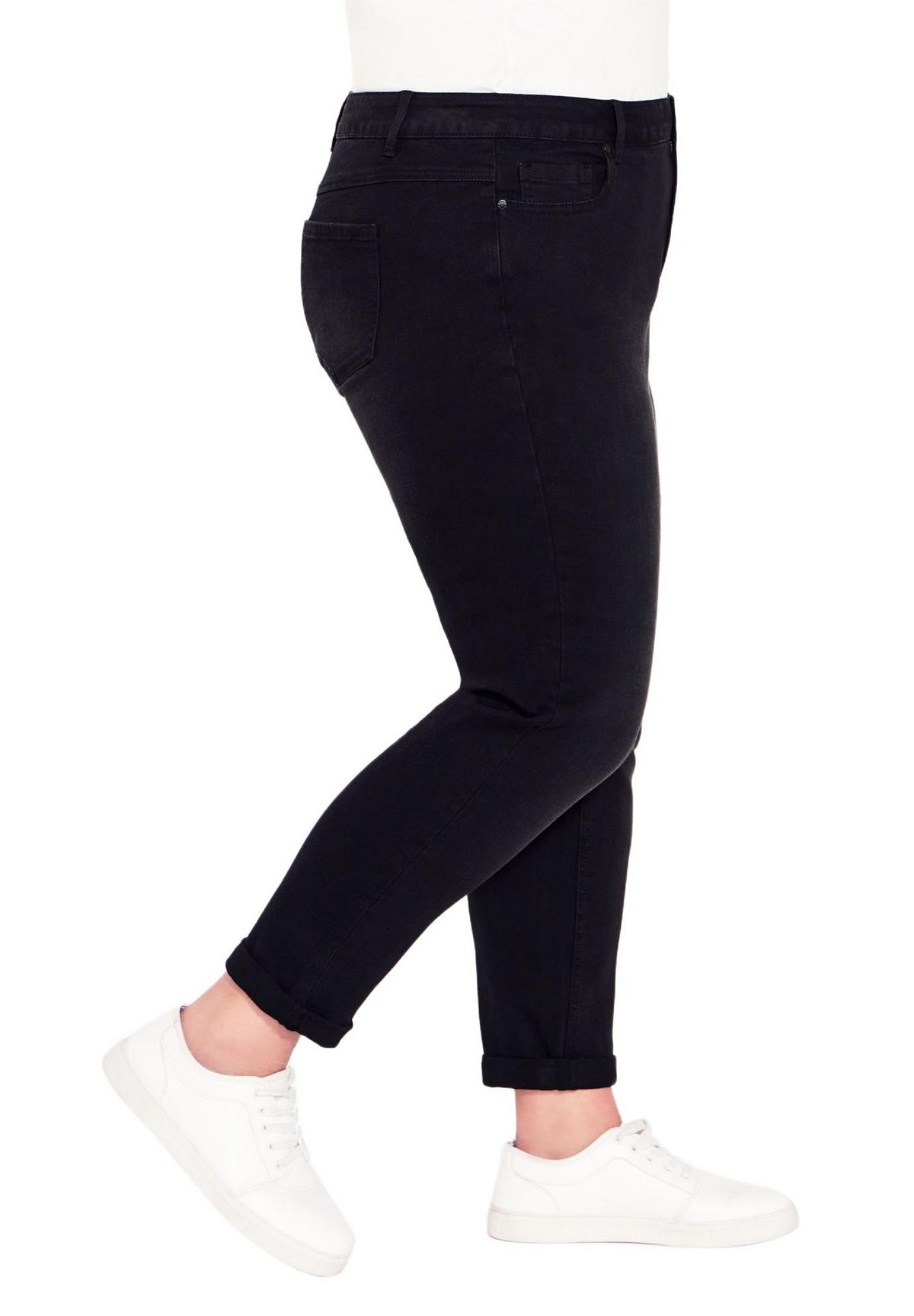 Avenue Women's Plus Size Tall Denim Girlfriend Stretch Jean view 3 — MAYCSS fashion products