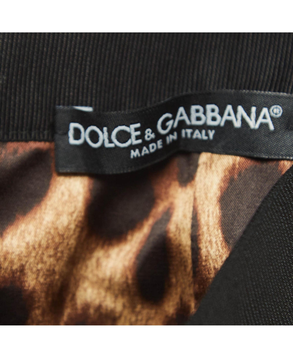 Pre-Owned Dolce & Gabbana Women's Black Ruched Crepe Double Zip Mini Skirt