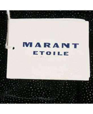 Women's Etoile Black Glittered Velvet Alyssa Midi Skirt