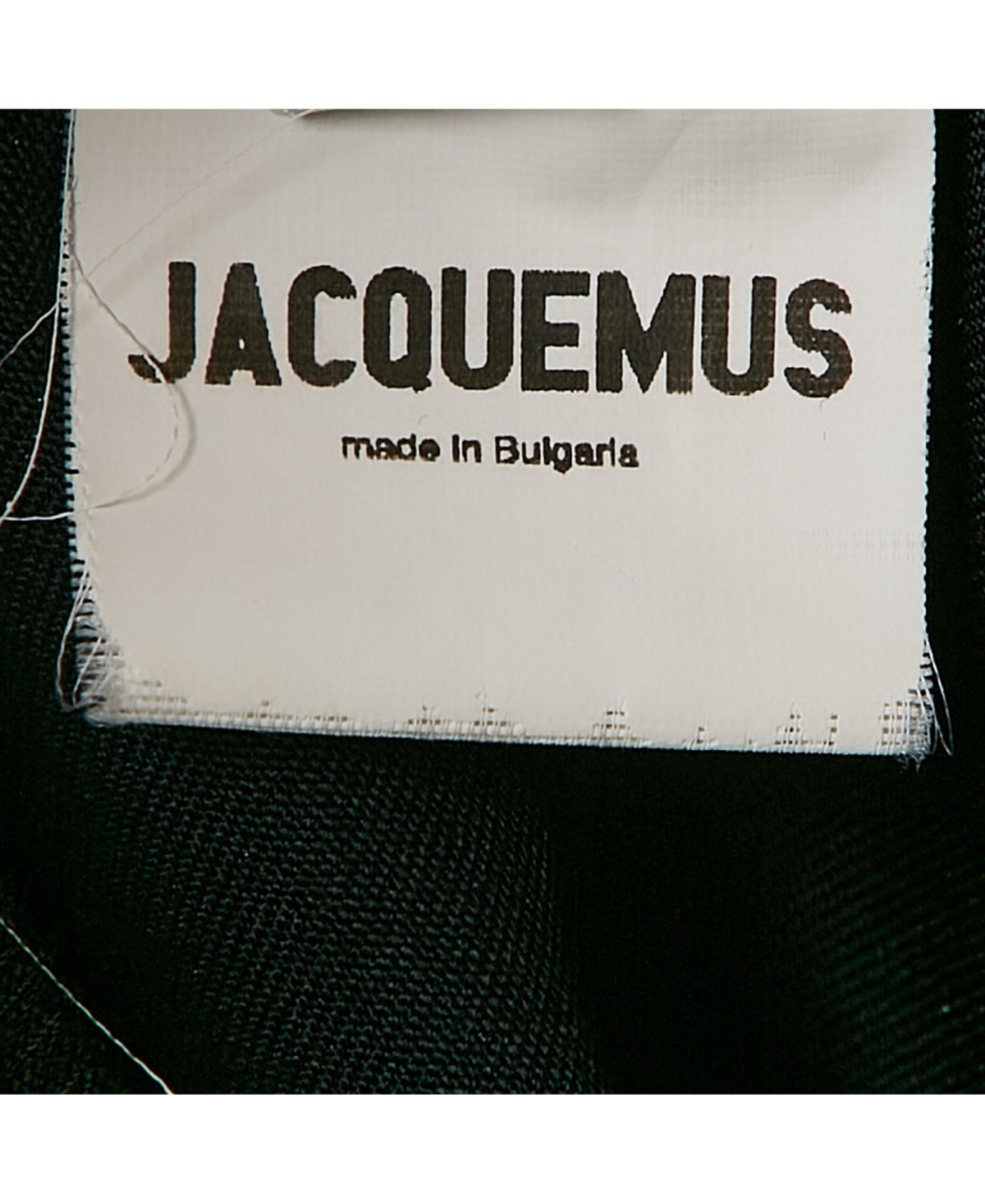 Pre-Owned Jacquemus Women's Navy Blue Gabardine Mini Skirt