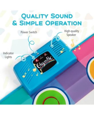 6 FT Floor Piano Mat Giant Piano Keyboard Dance Mat with 24 Keys for 3+ Years Old