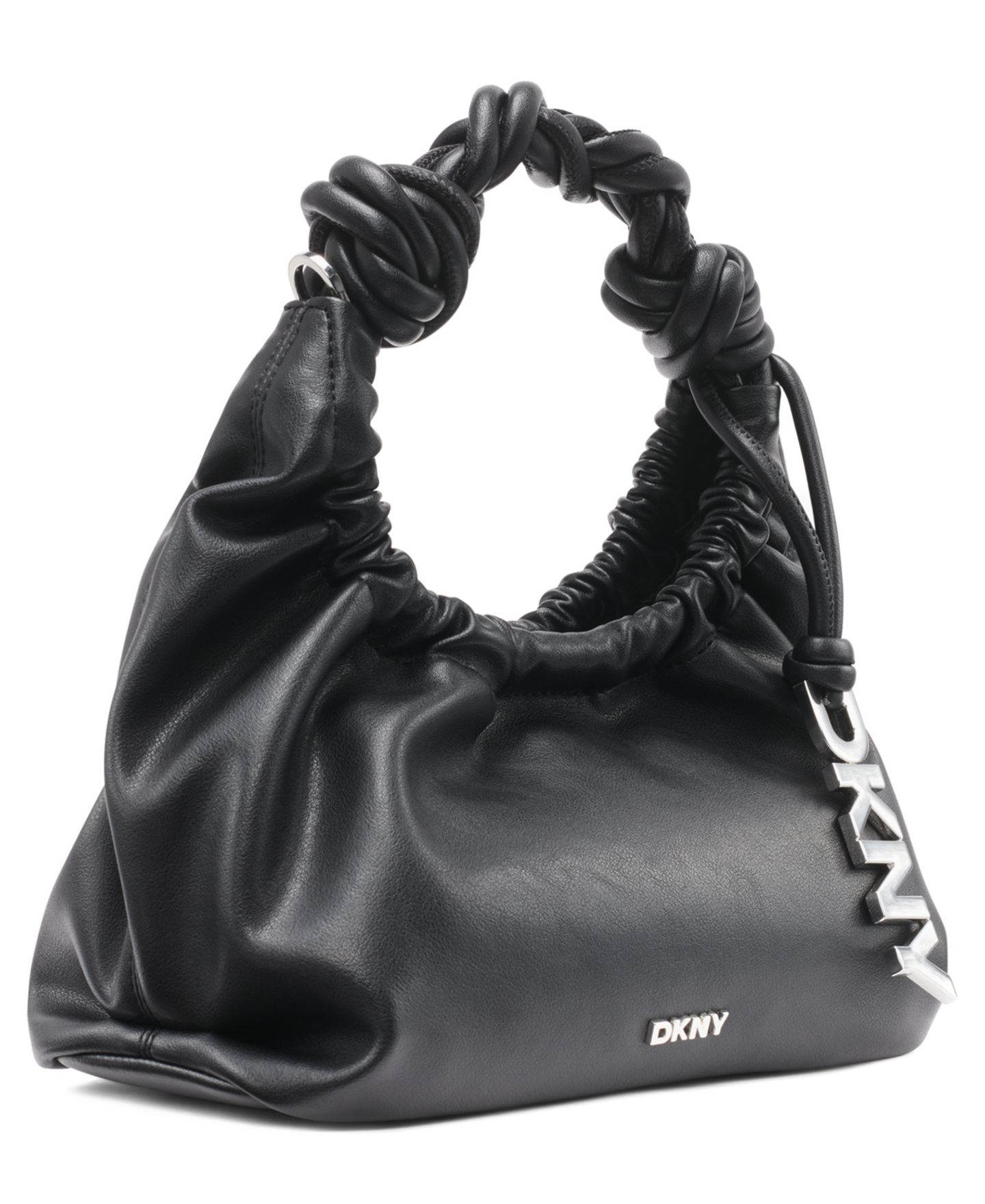 Женская сумка DKNY Pia Small Crossbody, цвет: Чёрный / Серебряный — фото 3