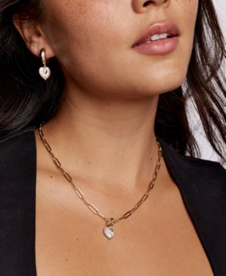 Gold Plated Heart Pendant Necklace