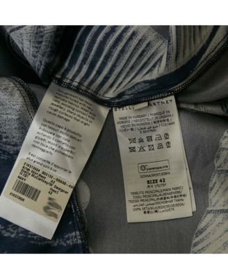 Women's Blue Ariah Shell Print Sati Silk Midi Skirt