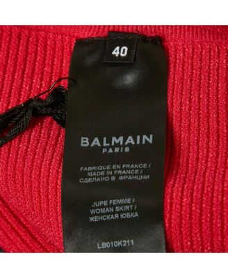 Women's Pink Stretch Knit Mini Skirt