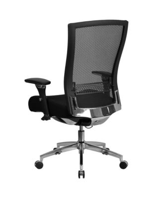 24/7 300 lb. Rated High Back Swivel Seat Slider Lumbar Ergonomic Office Chair