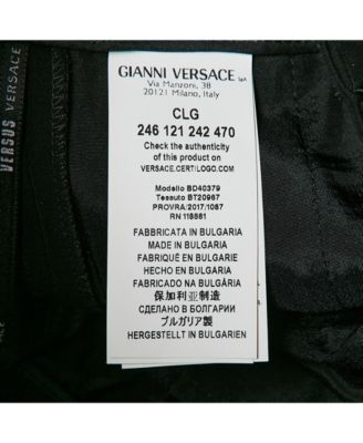 Women's Pre-Owned Versus Versace Black Crepe Safety Pin Detail Trousers