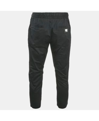 Men's Black Stretch Cotton Jogging Pants
