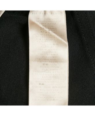 Women's Black Mesh Trim Jersey Pencil Skirt