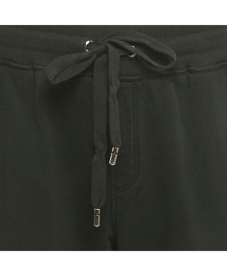 Men's Black Cotton Knit Jogger Pants