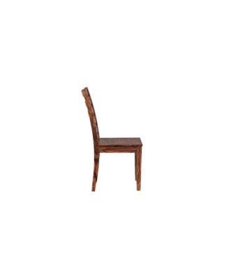 Sonora Solid Sheesham Wood Dining Chair, Brown