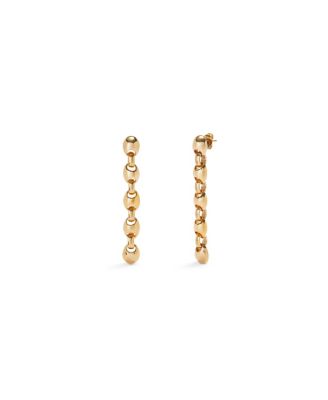 UNOde50 - 18 k Gold Plated Dazzling Drop Earrings