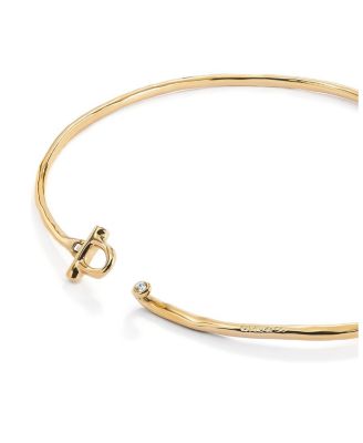 Gold Plated Rigid Choker Necklace